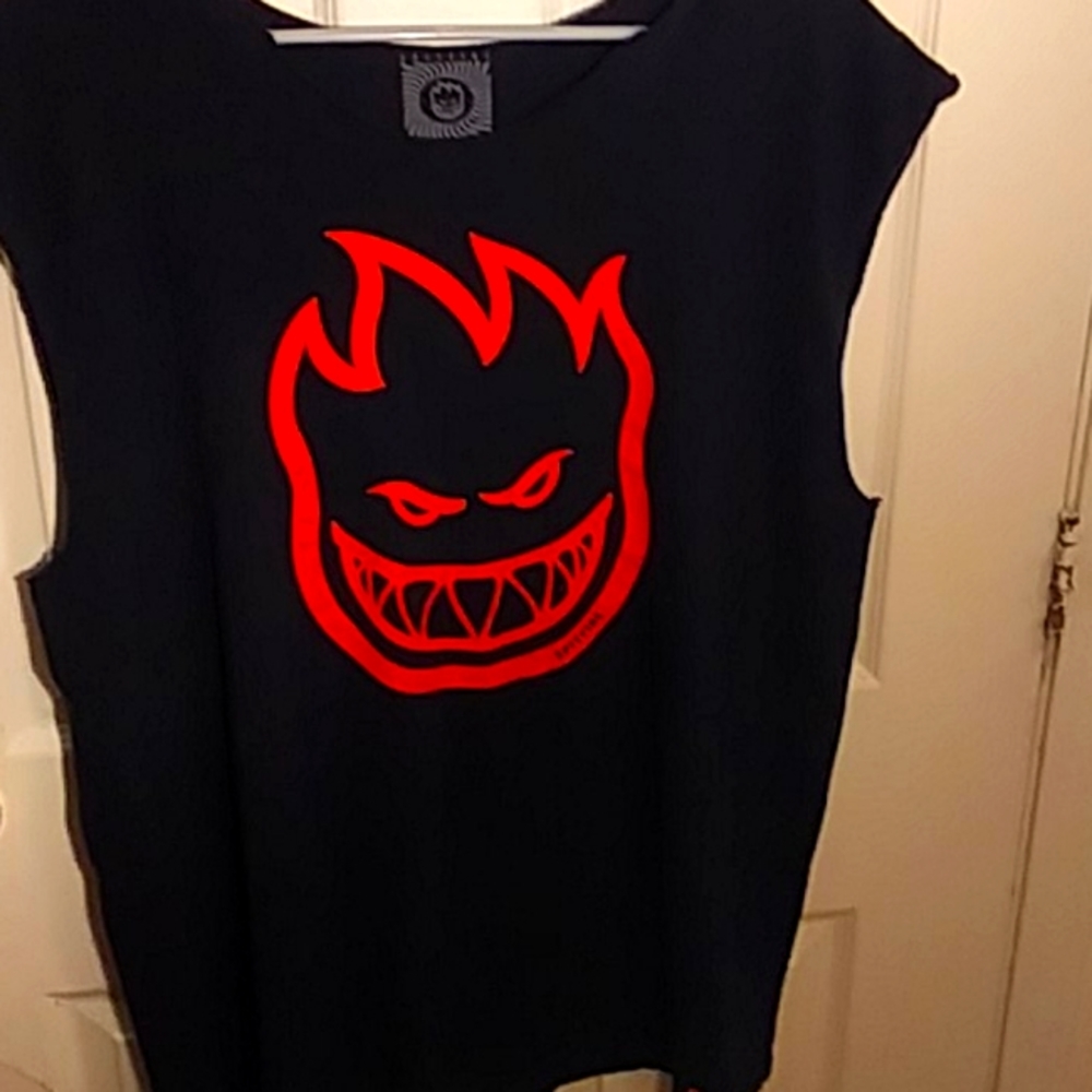 Spitfire skateboarding brand tank top shirt